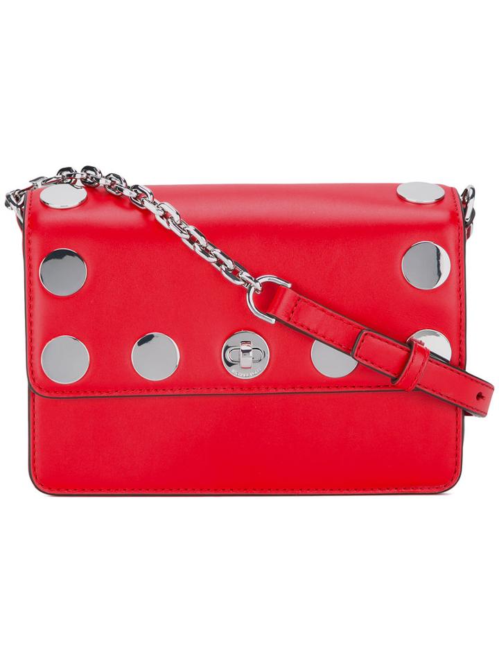 Michael Michael Kors - Studded Shoulder Bag - Women - Leather - One Size, Red, Leather