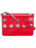 Michael Michael Kors - Studded Shoulder Bag - Women - Leather - One Size, Red, Leather