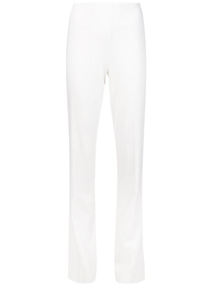 Ralph Lauren Black Straight Leg Trousers, Women's, Size: 8, White, Silk/spandex/elastane/wool