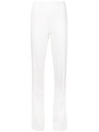 Ralph Lauren Black Straight Leg Trousers, Women's, Size: 8, White, Silk/spandex/elastane/wool
