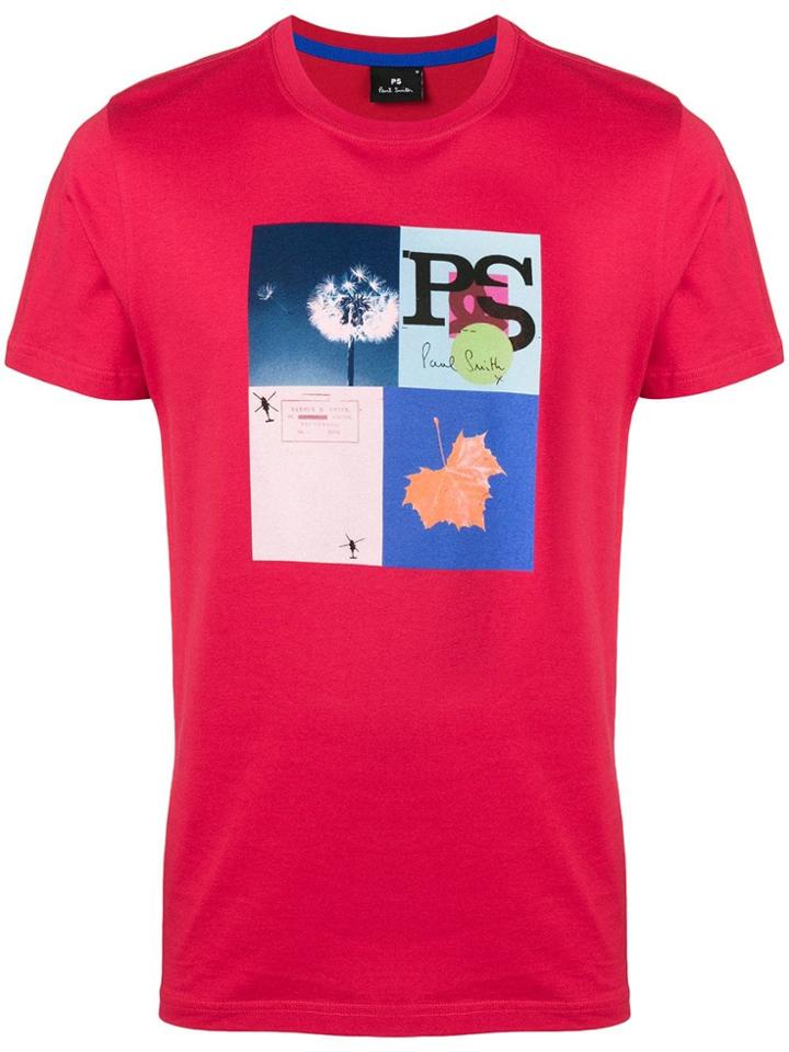Ps Paul Smith Graphic Print T-shirt - Red