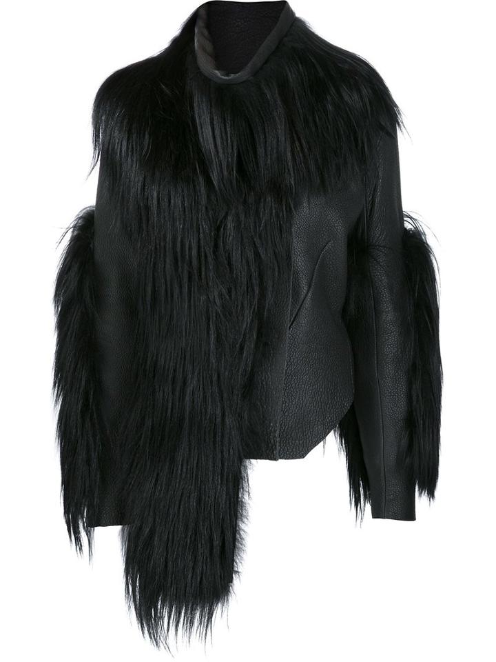 Barbara I Gongini - Oversized Fur Coat - Women - Goat Fur/lamb Skin - 36, Black, Goat Fur/lamb Skin