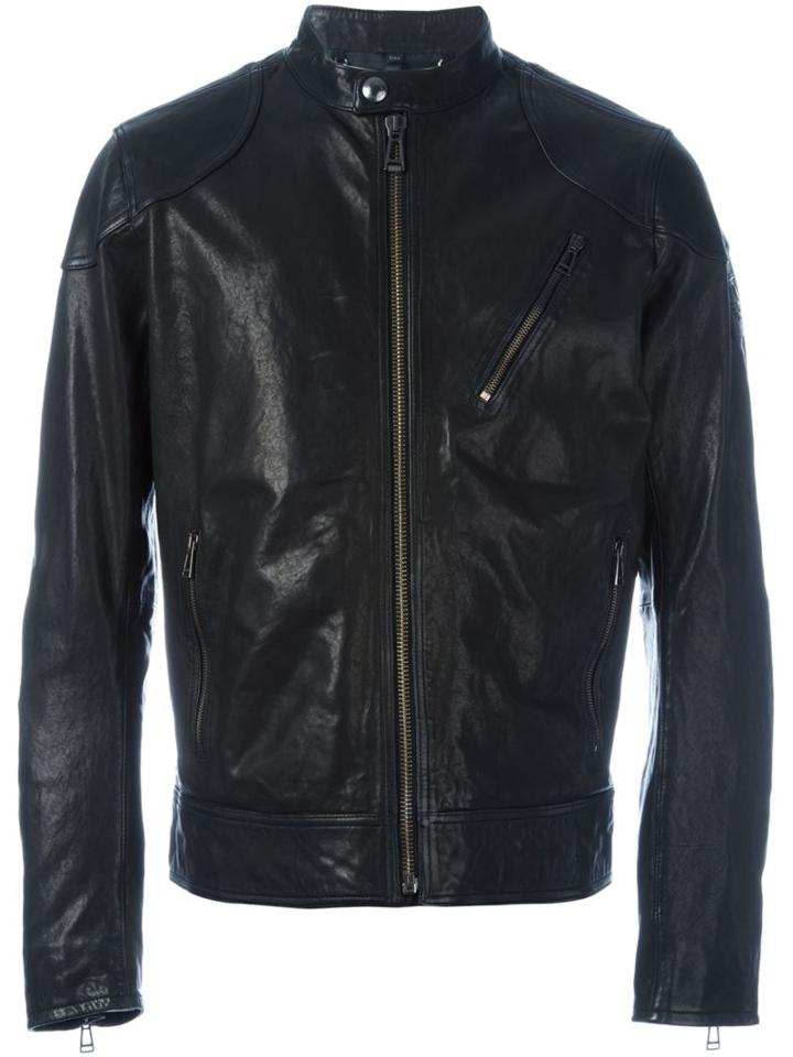 Belstaff Zipped Leather Jacket