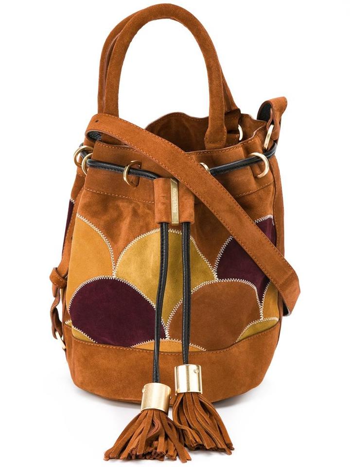 See By Chloé 'vicki' Patchwork Bucket Tote, Women's, Brown