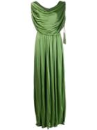 Lanvin Cowl Neck Gown - Green