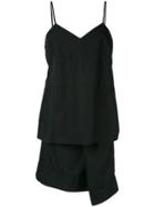 Comme Des Garçons Pre-owned Layered Asymmetric Slip Dress - Black