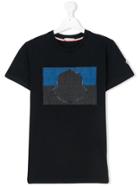 Moncler Kids Patch Embroidered T-shirt - Blue