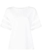 Calvin Klein Sheer-panel Oversized T-shirt - White