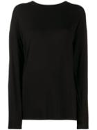 Mm6 Maison Margiela Long-sleeved T-shirt - Black