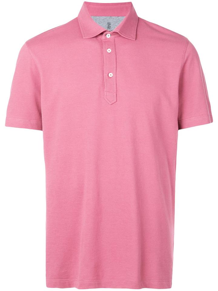 Brunello Cucinelli Short-sleeved Polo Shirt - Pink