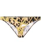 Versace Baroque Print Bikini Bottoms - Yellow