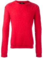 No21 Crew Neck Jumper, Men's, Size: 46, Red, Mohair/wool/polyamide