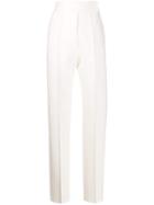 Pringle Of Scotland Super High-rise Tapered Trousers - White