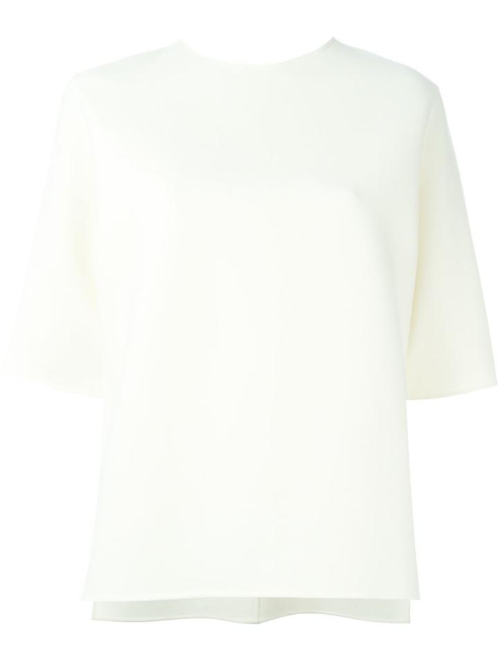 Joseph Three-quarter Sleeve Boxy Top