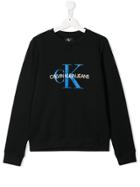 Calvin Klein Kids Branded Jersey Sweater - Black