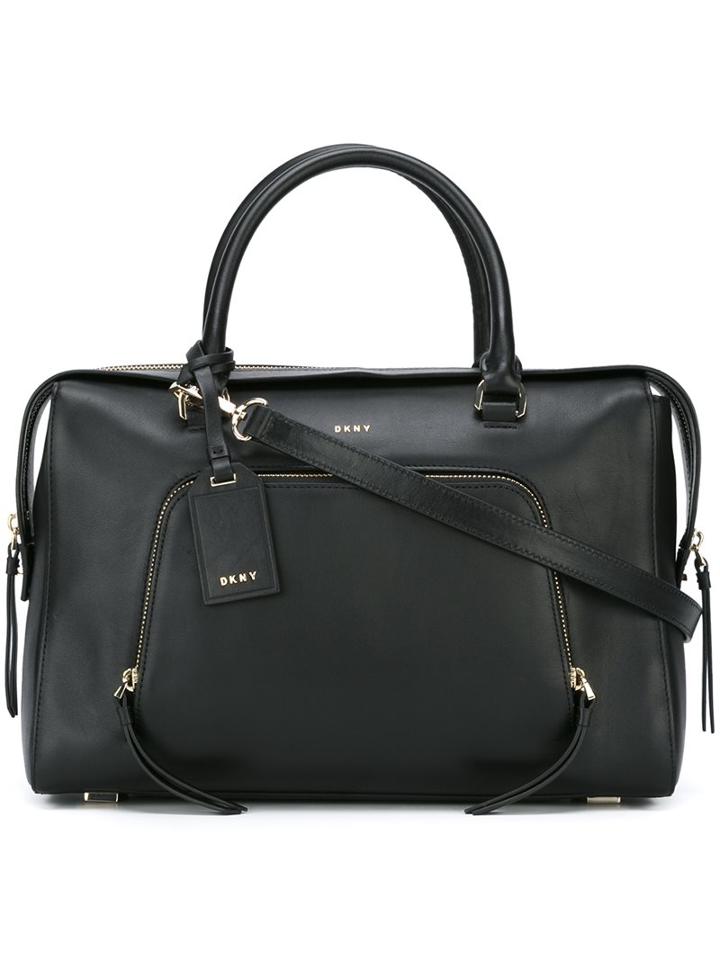Dkny Zip Pocket Tote, Women's, Black