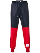 Thom Browne Bicolor Half-and-half Ripstop Sweatpants - Red