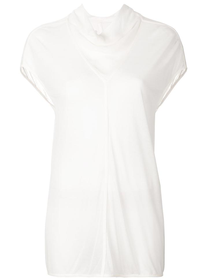 Rick Owens Asymmetric T-shirt - White
