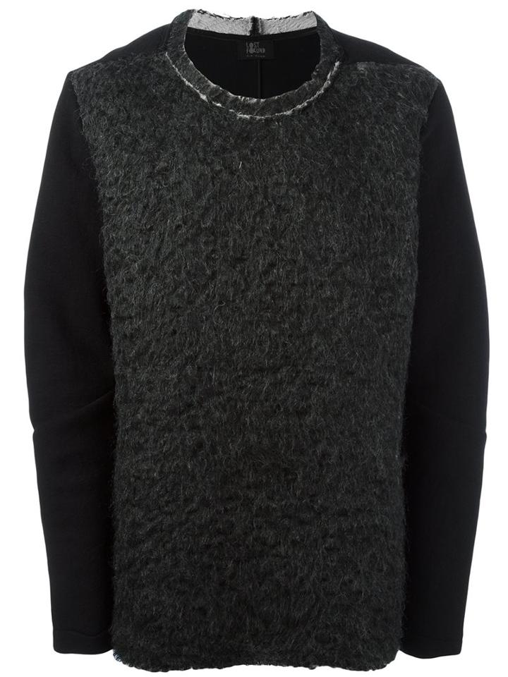 Lost & Found Ria Dunn Side Zip Jumper, Men's, Size: Xl, Grey, Mohair/wool