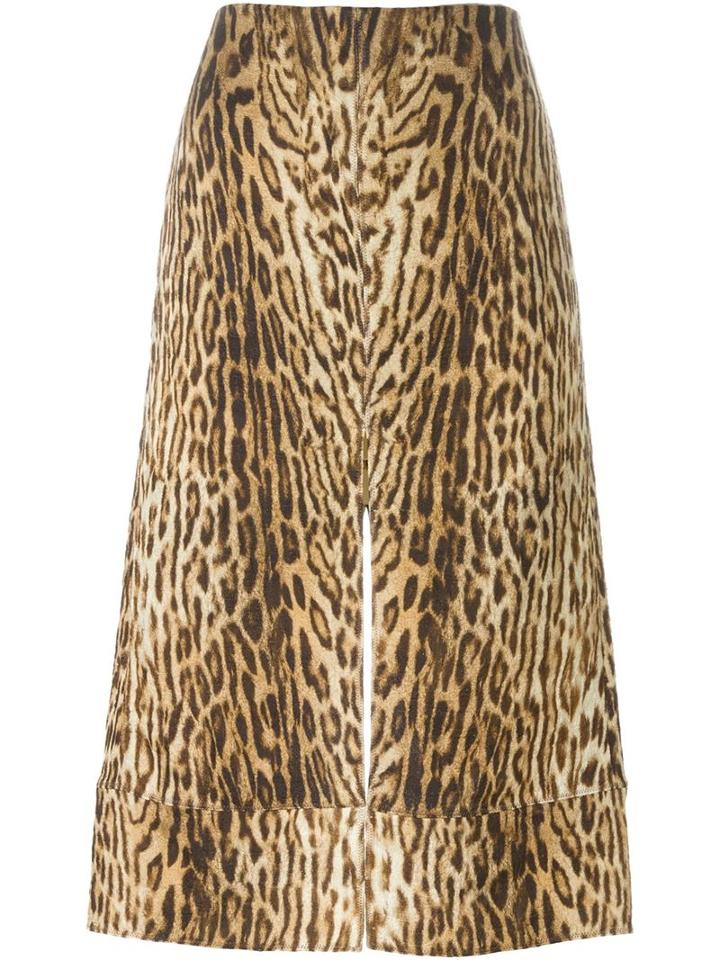 Chloé Leopard Print Skirt
