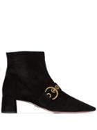 Prada Buckle Detail 45mm Ankle Boots - Black