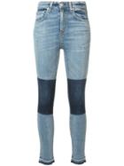 Rag & Bone /jean - Olana Cropped Skinny Jeans - Women - Cotton/polyurethane - 27, Blue, Cotton/polyurethane