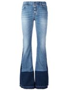 Roberto Cavalli Flared Jeans, Women's, Size: 40, Blue, Cotton/spandex/elastane