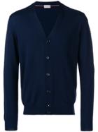 Moncler Long-sleeve Fitted Cardigan - Blue