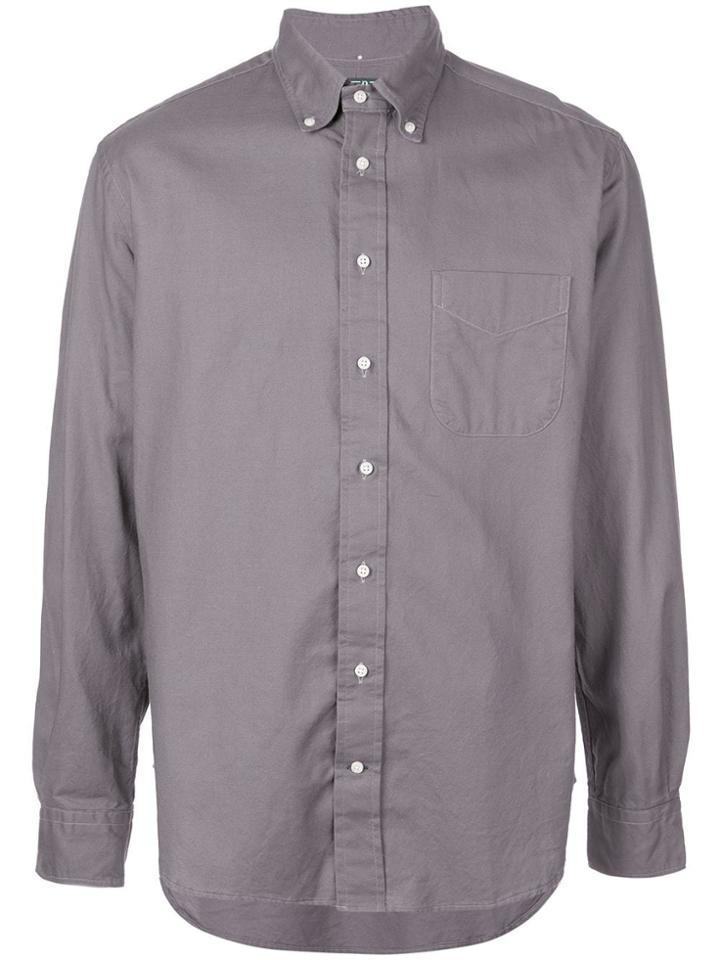 Gitman Vintage Hopsack Button Down Shirt - Grey