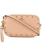 Coach Crossbody Clutch With Rivets - Pink