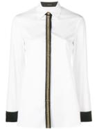 Versace Embellished Trim Shirt - White