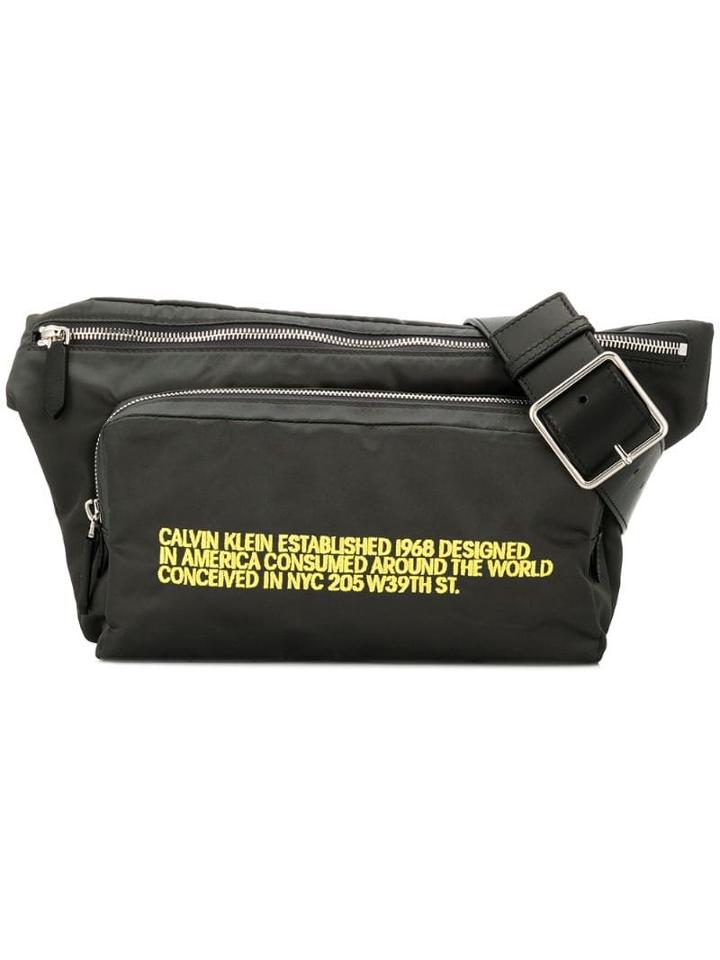 Calvin Klein 205w39nyc Embroidered Belt Bag - Grey