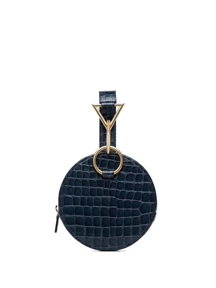 Tara Zadeh Azar Mock Croc Bracelet Bag - Blue