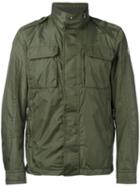 Moncler Military Style Jacket, Men's, Size: 3, Green, Polyamide