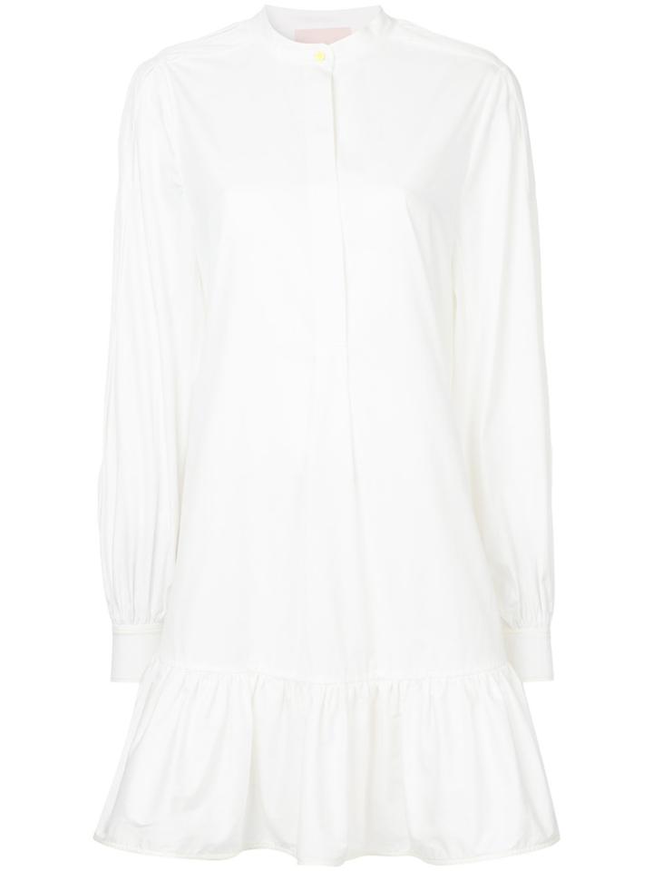 Roksanda Aviana Ruffle Hem Dress - White