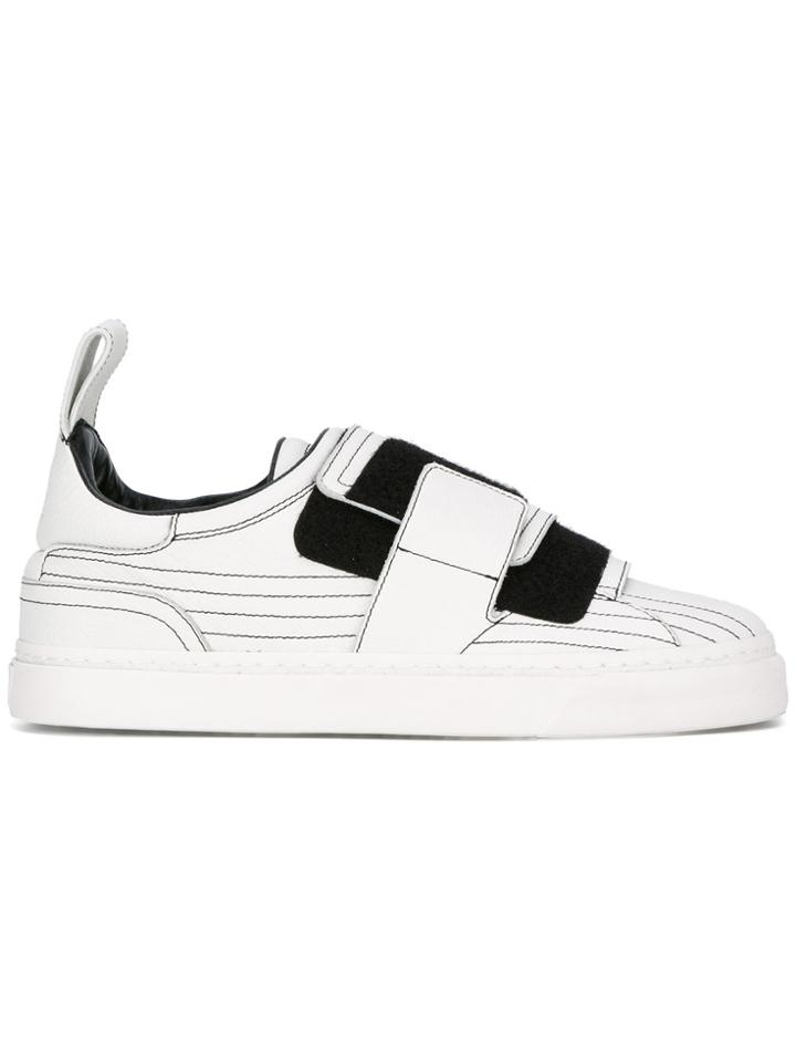 Paco Rabanne Contoured Effect Sneakers - White