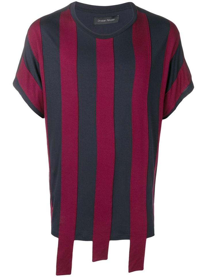 Christian Pellizzari Contrasting Bands T-shirt - Blue