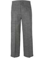 Pt01 Straight Tailored Cropped Trousers, Women's, Size: 42, Grey, Polyester/viscose/virgin Wool