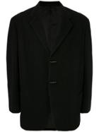 Yohji Yamamoto Vintage Toggle Loose Blazer - Black