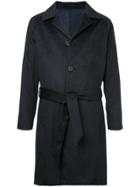 Estnation Mid-length Belted Coat - Blue