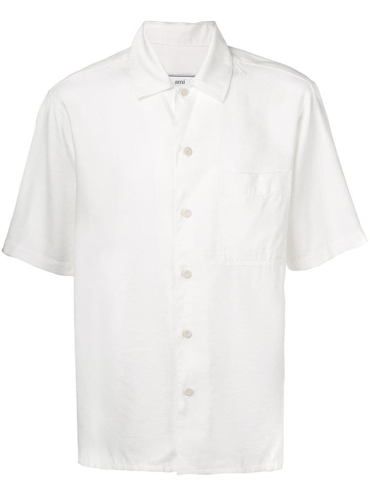 Ami Alexandre Mattiussi Camp Collar Short Sleeve Shirt - White