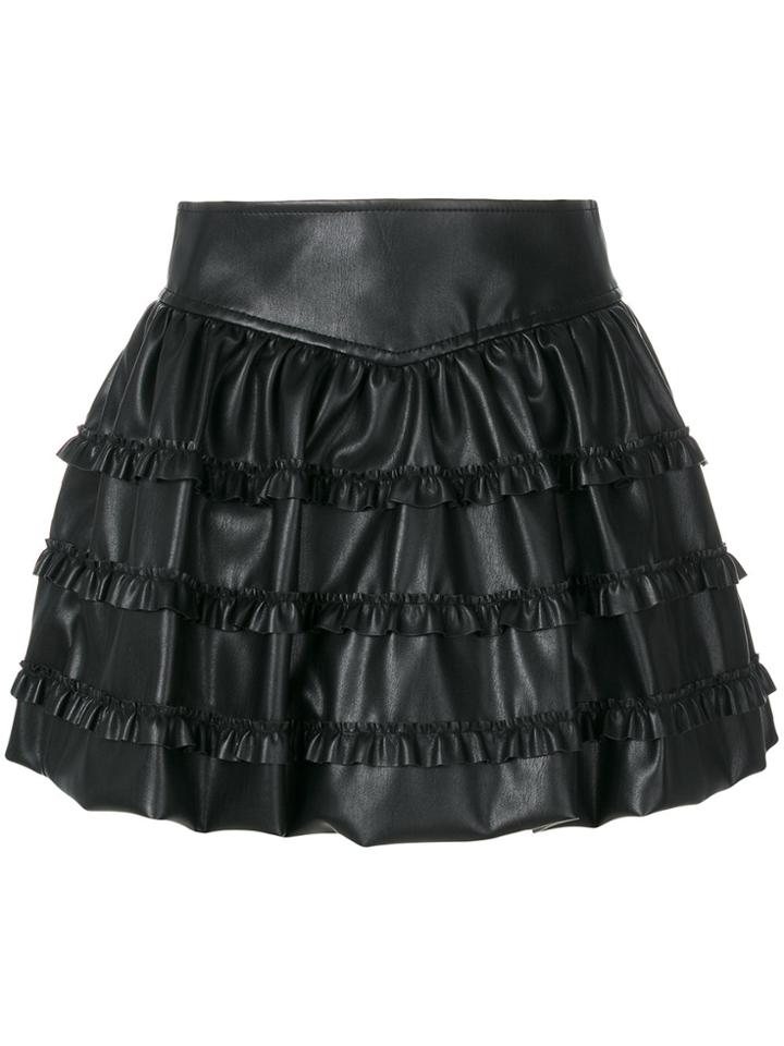 Philosophy Di Lorenzo Serafini Ruffled Tier Miniskirt - Black