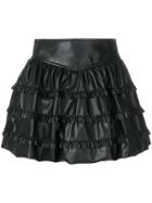 Philosophy Di Lorenzo Serafini Ruffled Tier Miniskirt - Black