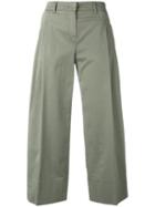 Fay Cropped Pants, Women's, Size: 25, Green, Cotton/spandex/elastane