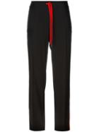 Kenzo Side Stripe Track Pants, Women's, Size: 36, Black, Polyester/triacetate