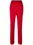 Prada Logo Waistband Track Pants - Red