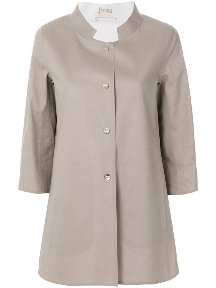 Herno Mack Spirit A-shape Reversible Jacket - Nude & Neutrals