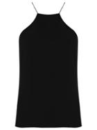 Egrey Spaghetti Straps Blouse, Women's, Size: 38, Black, Polyester