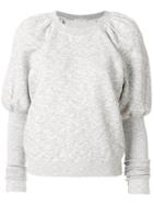 Ulla Johnson Ossie Puff-sleeve Sweatshirt - Grey