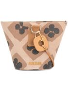 Jacquemus Printed Bucket Tote - Brown